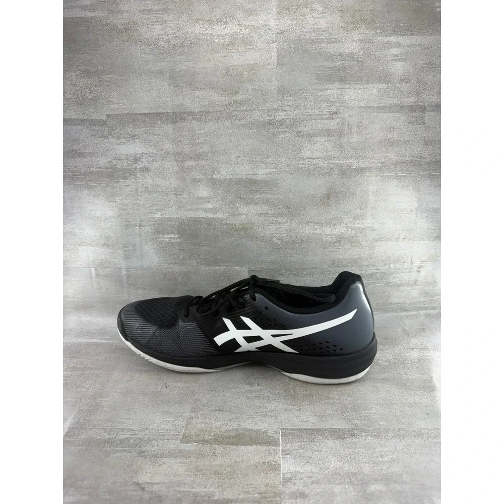 ASICS Gel-Tactic Women Volleyball Shoes Black Silver 1072A035 Sz US 10.5